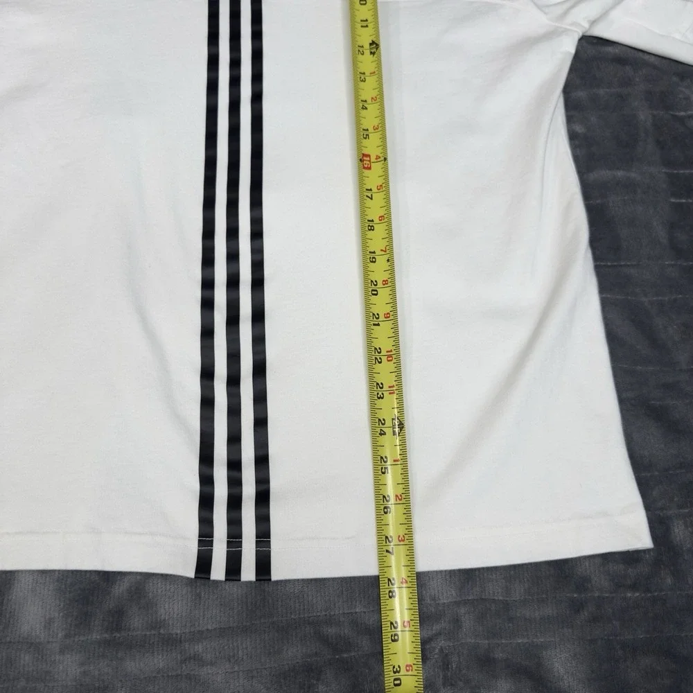 Adidas Men Long Sleeve Shirt 3-Stripe Classics Ribbed Crewneck‎ Hype Streetwear